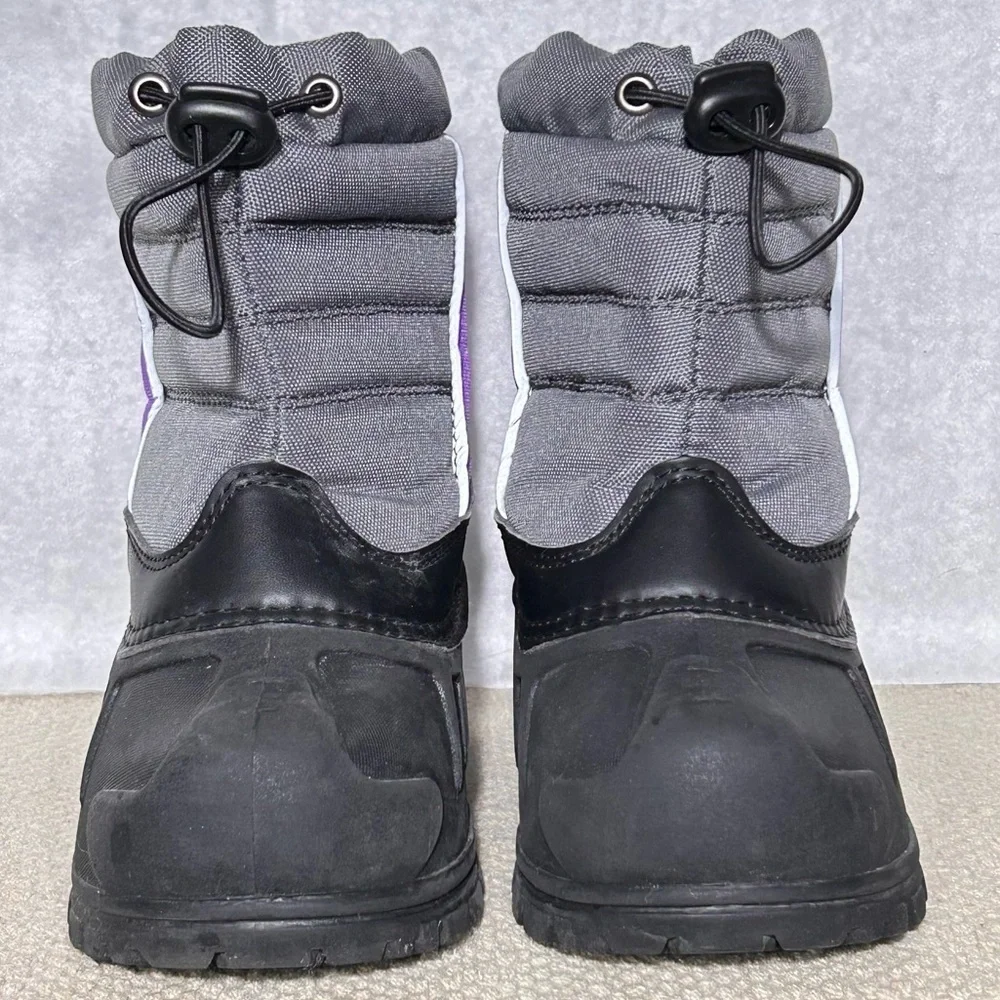 Itasca Cerebus Toddlers/Kids Grey/Purple Insulated Waterproof Winter Boots SZ 12
